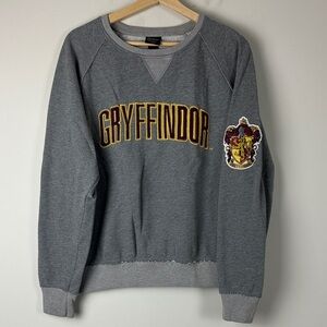 Harry Potter Warner Bros. Gryffindor Crewneck Sweater - Grey, Size Large